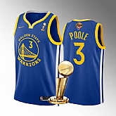 Warriors 3 Jordan Poole Royal Nike 2022 Finals Champions Swingman Jersey,baseball caps,new era cap wholesale,wholesale hats